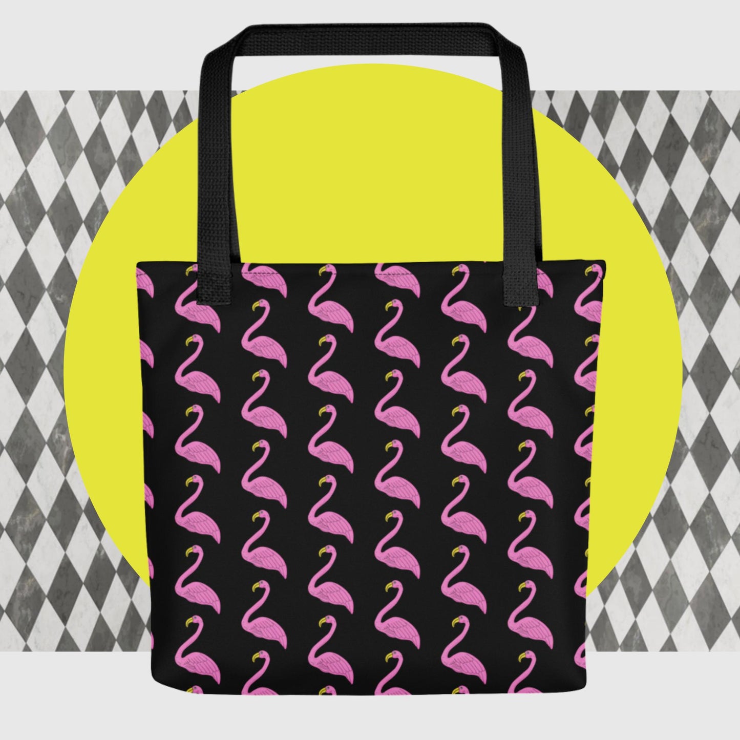 Black Flamingo Tote