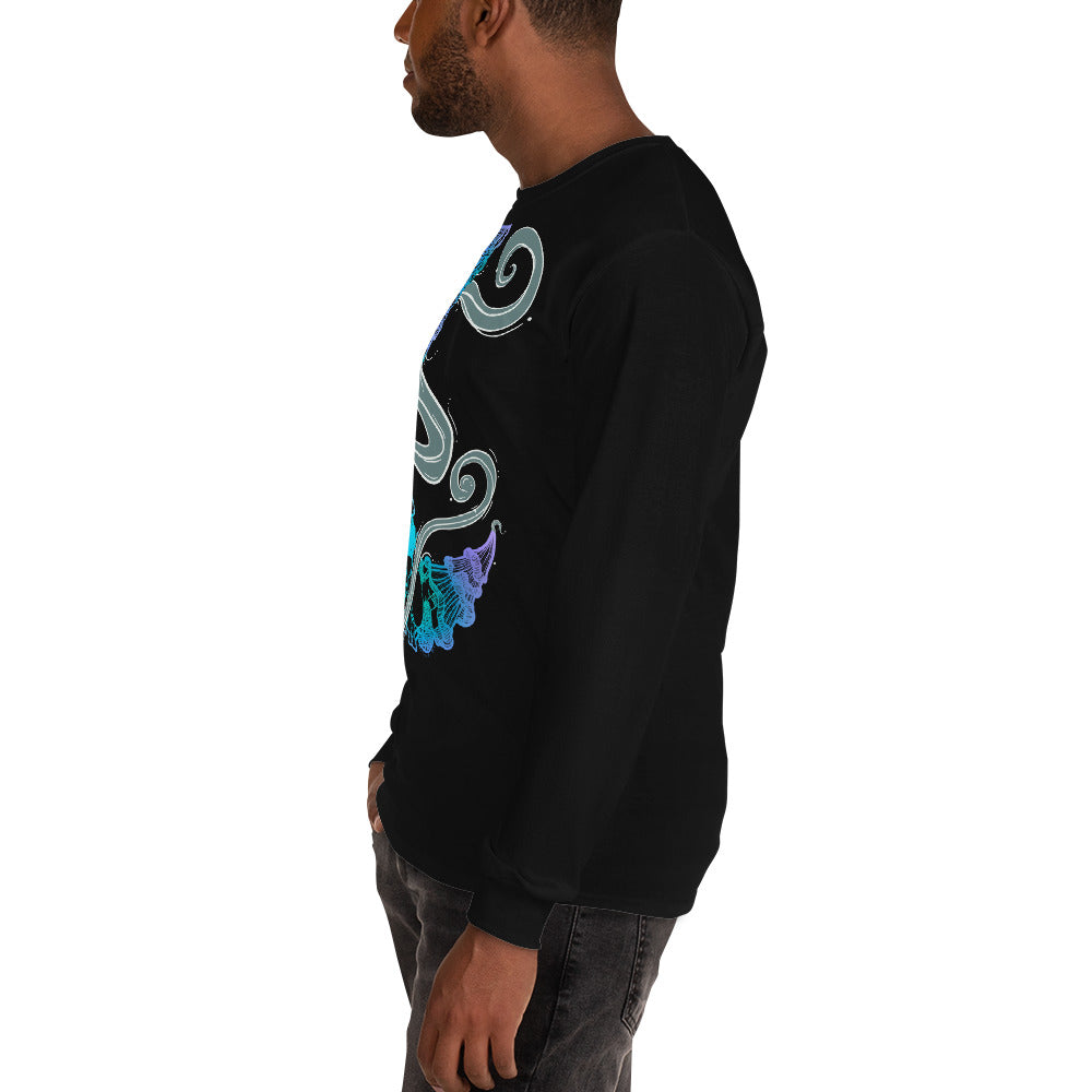 Cool Mushroom Moon Magic Long Sleeve Shirt