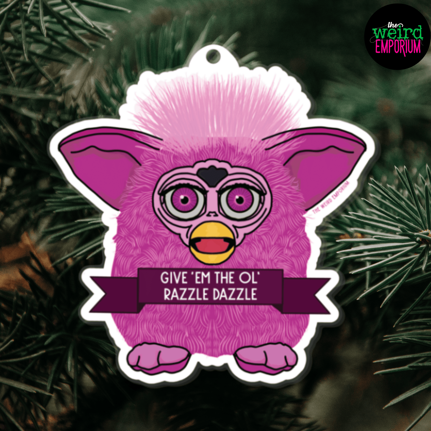 Razzle Dazzle Furby Ornament