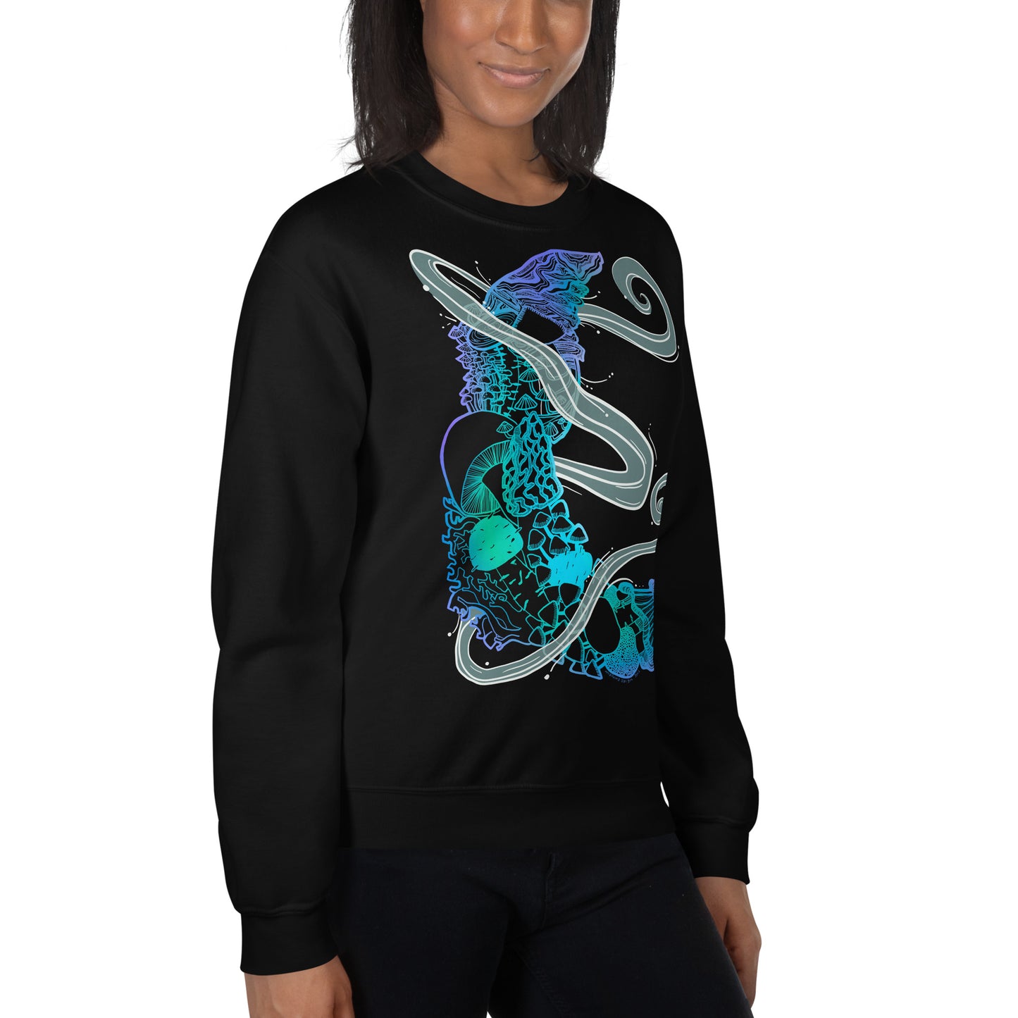 Cool Mushroom Moon Magic Sweatshirt