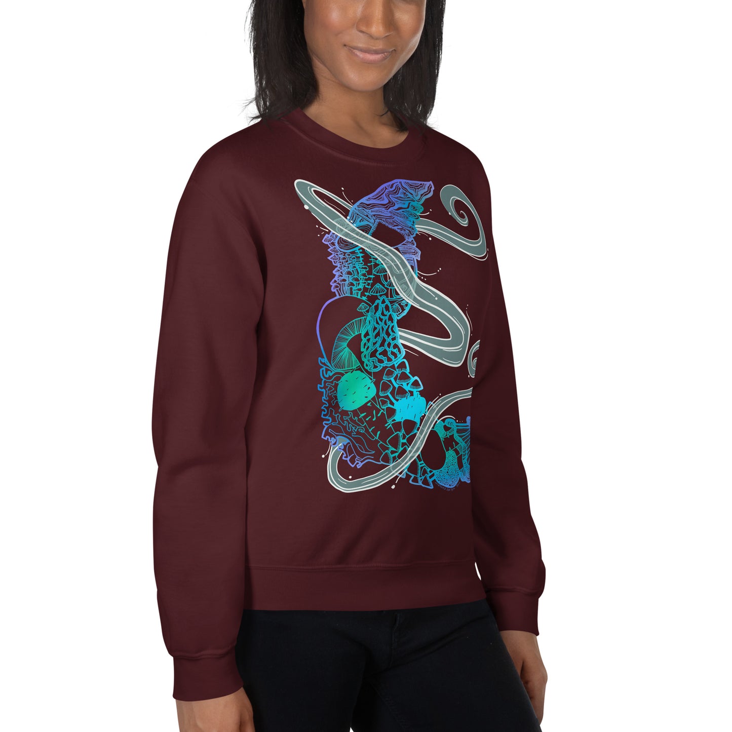 Cool Mushroom Moon Magic Sweatshirt