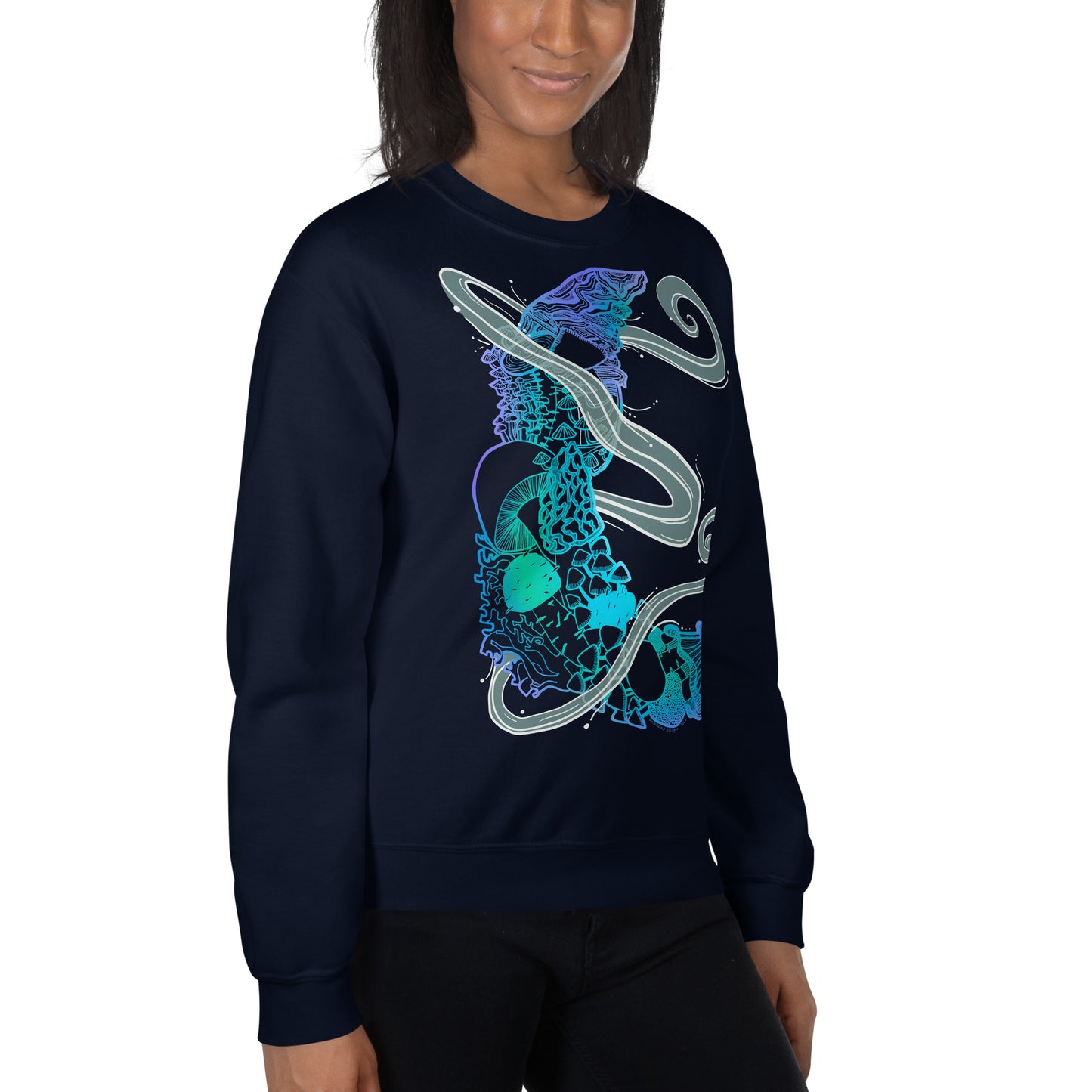 Cool Mushroom Moon Magic Sweatshirt
