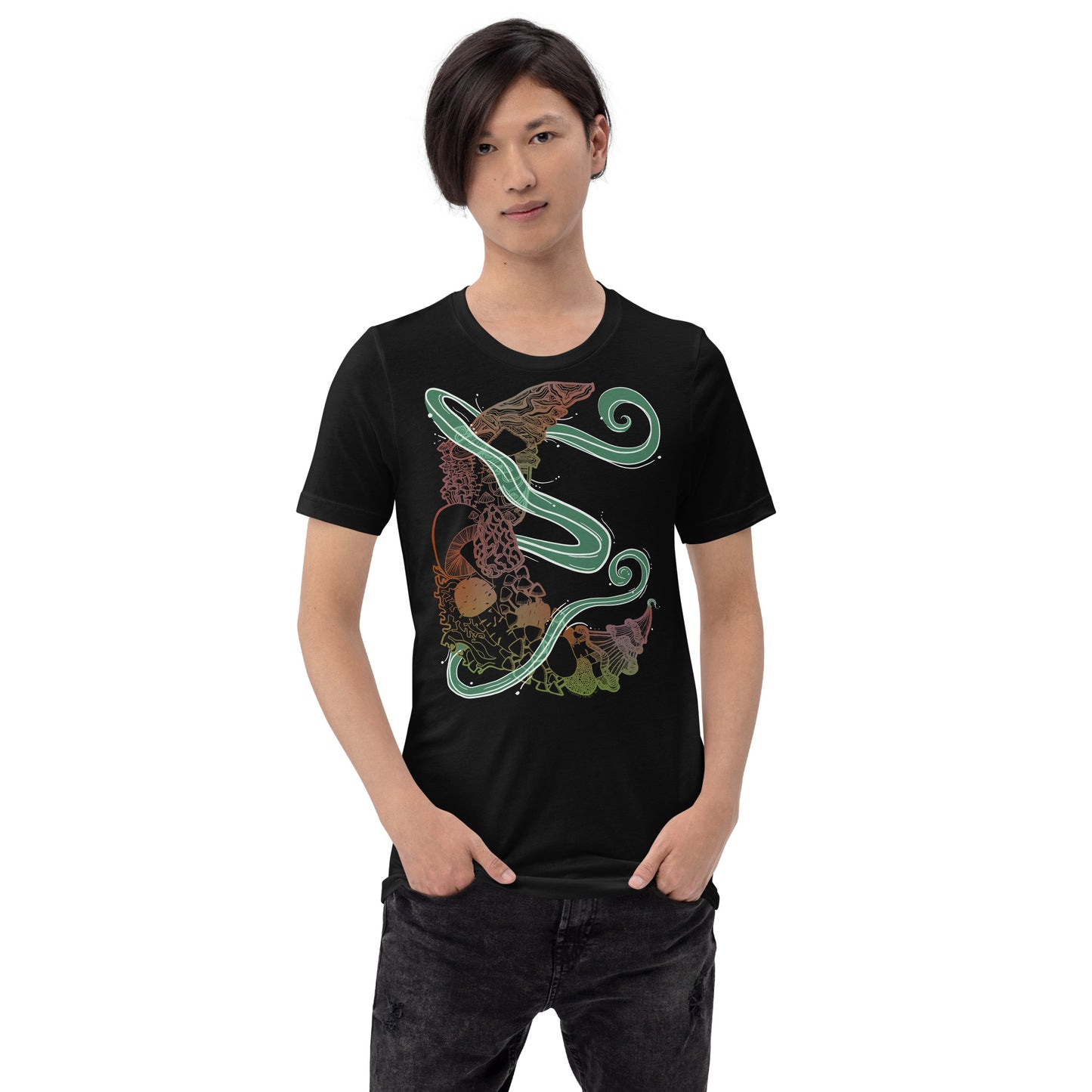 Earthy Mushroom Magic Unisex t-shirt