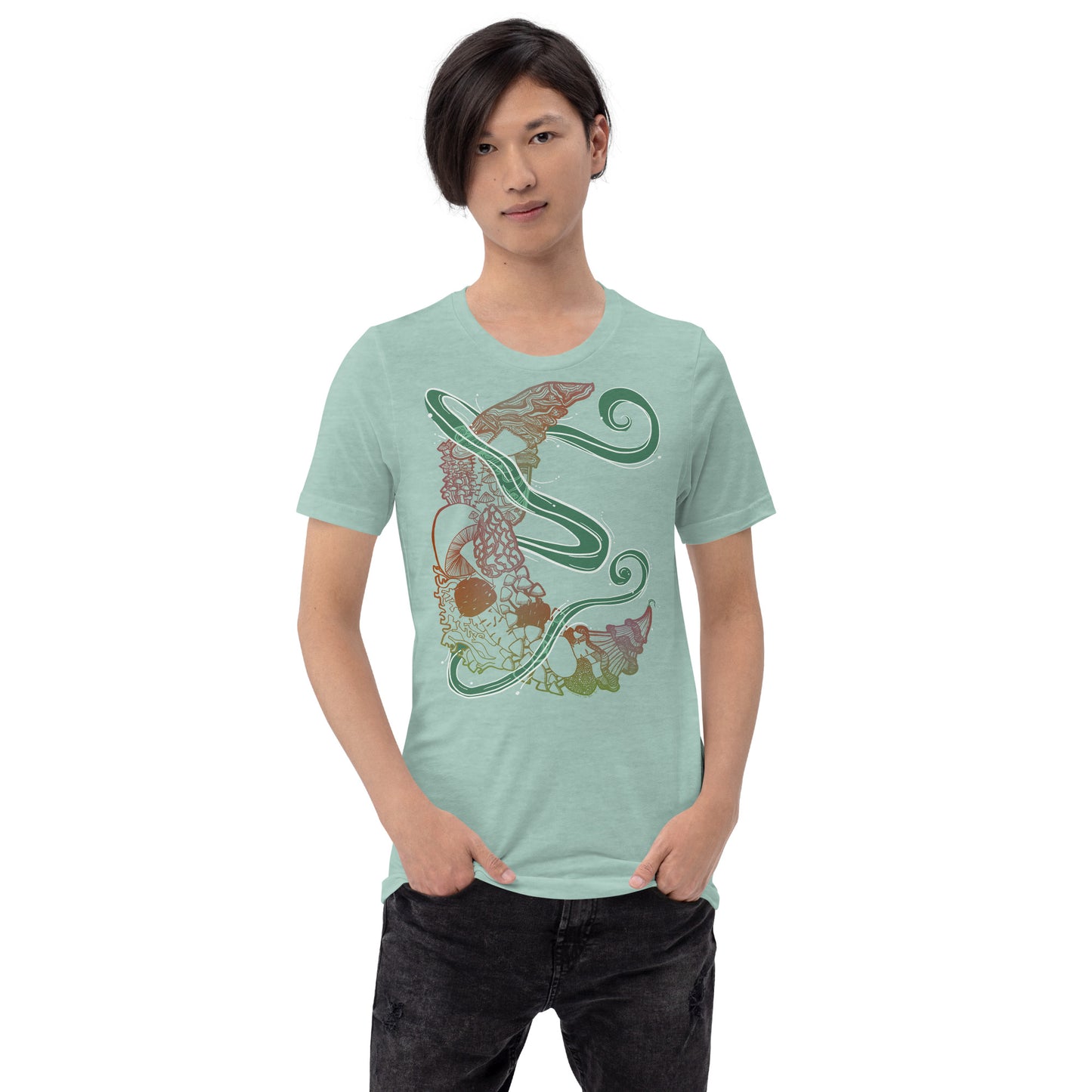 Earthy Mushroom Magic Unisex t-shirt