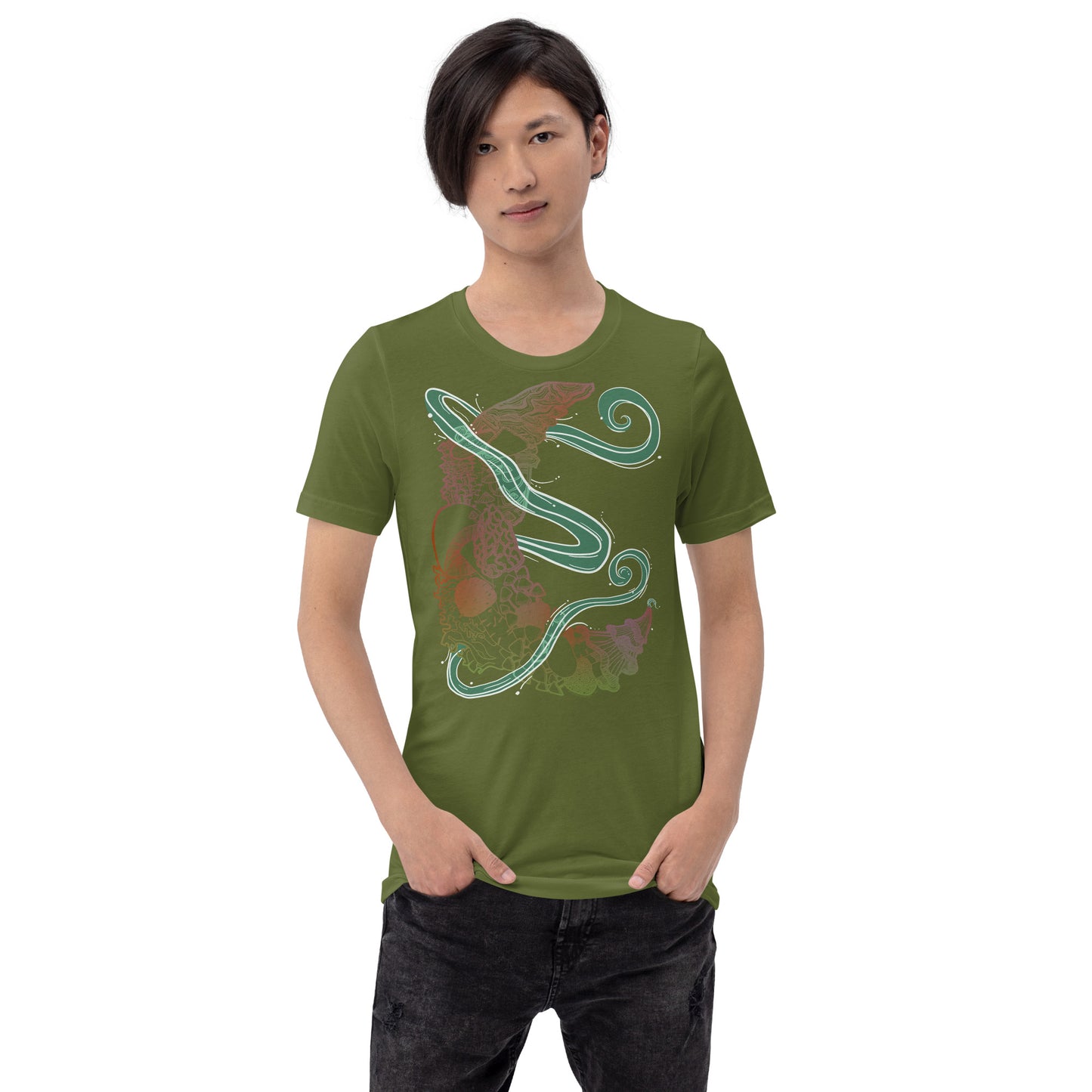 Earthy Mushroom Magic Unisex t-shirt