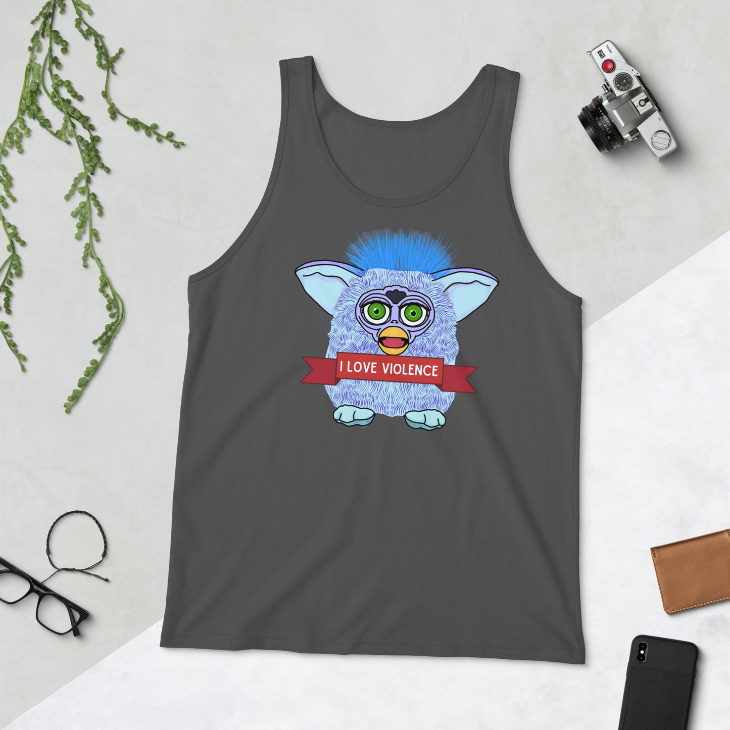 I love violence Furby Tank Top