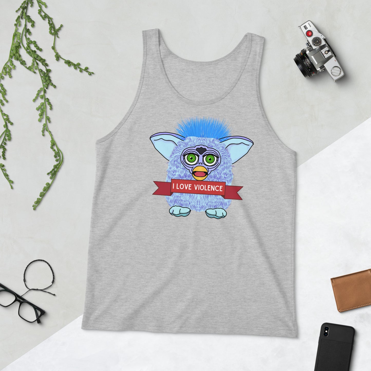 I love violence Furby Tank Top