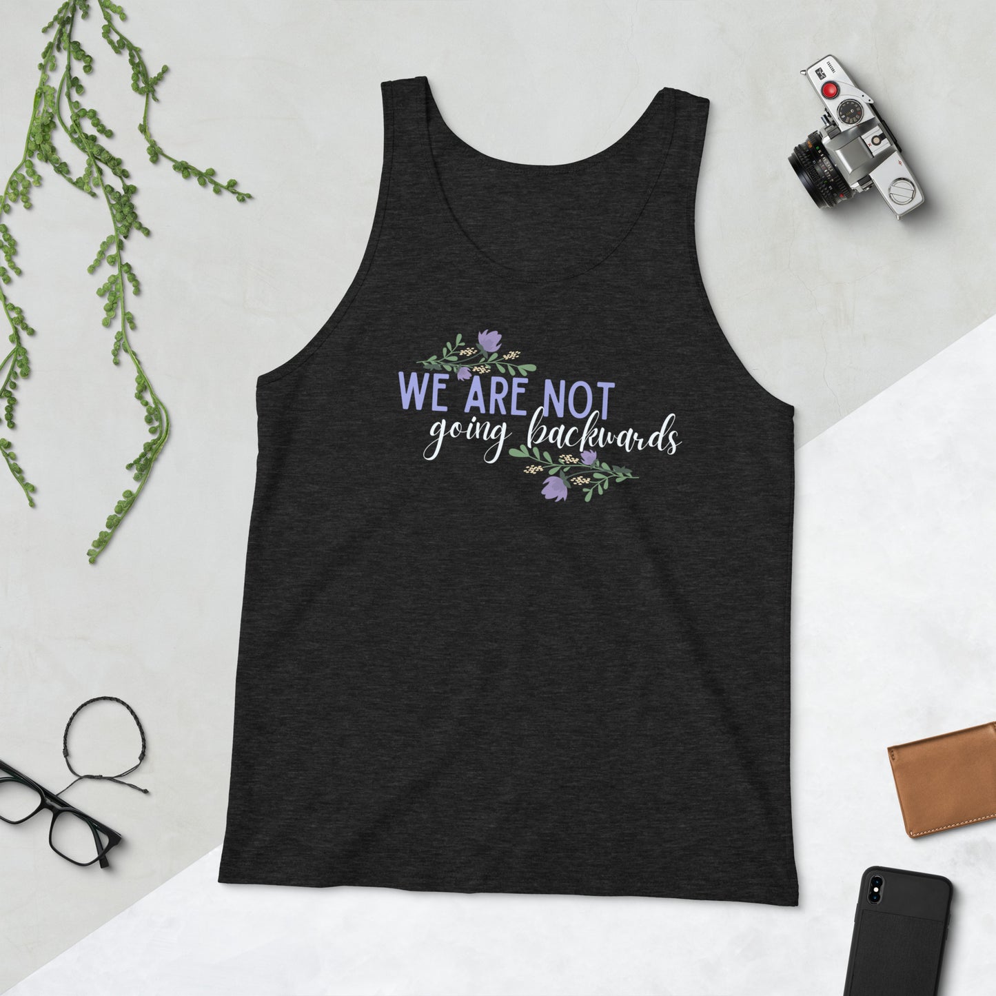 We are not going back Tank Top (Dark Shirts)