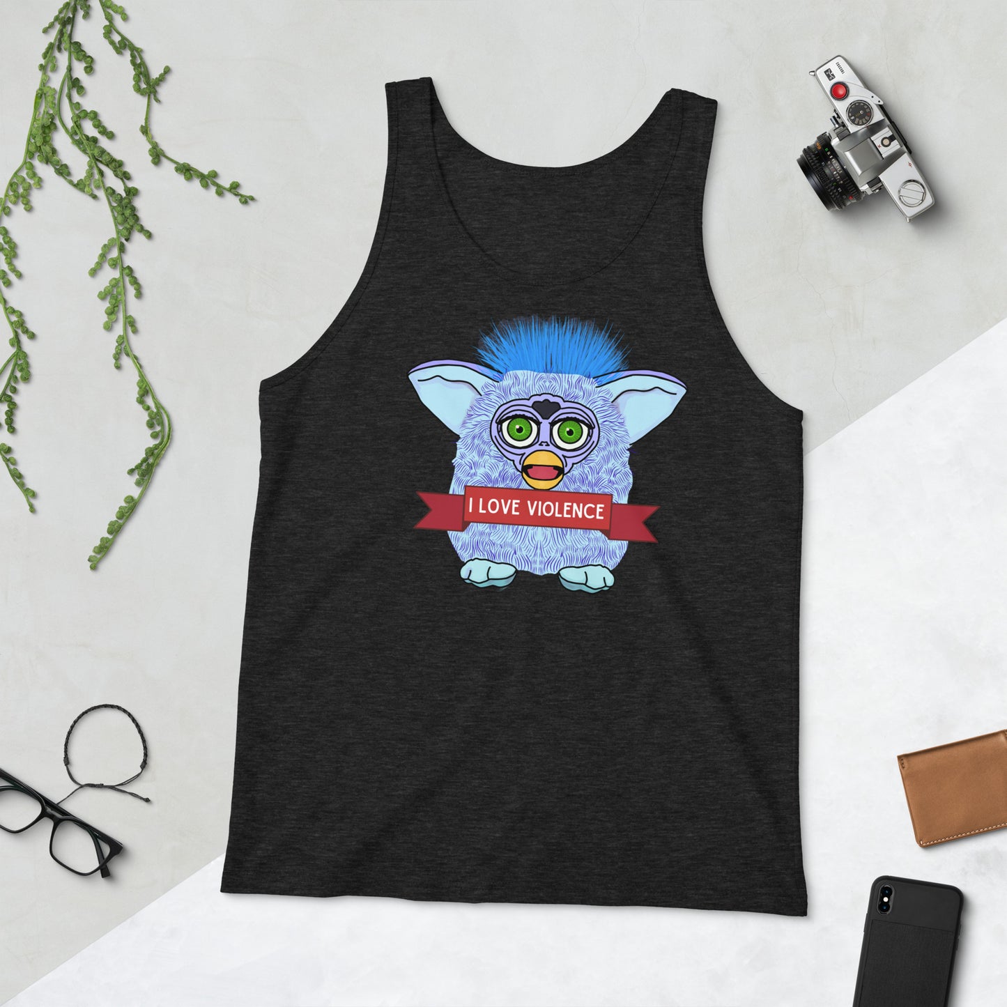 I love violence Furby Tank Top