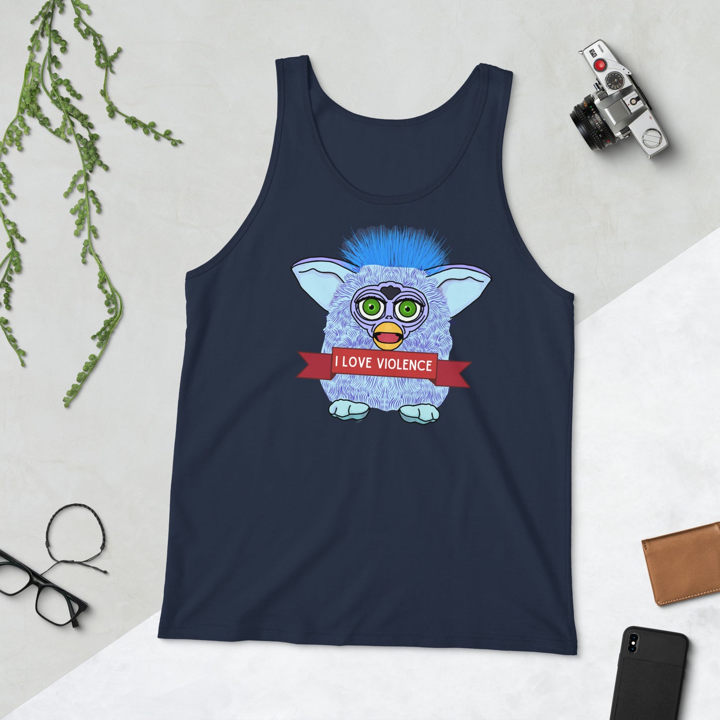 I love violence Furby Tank Top