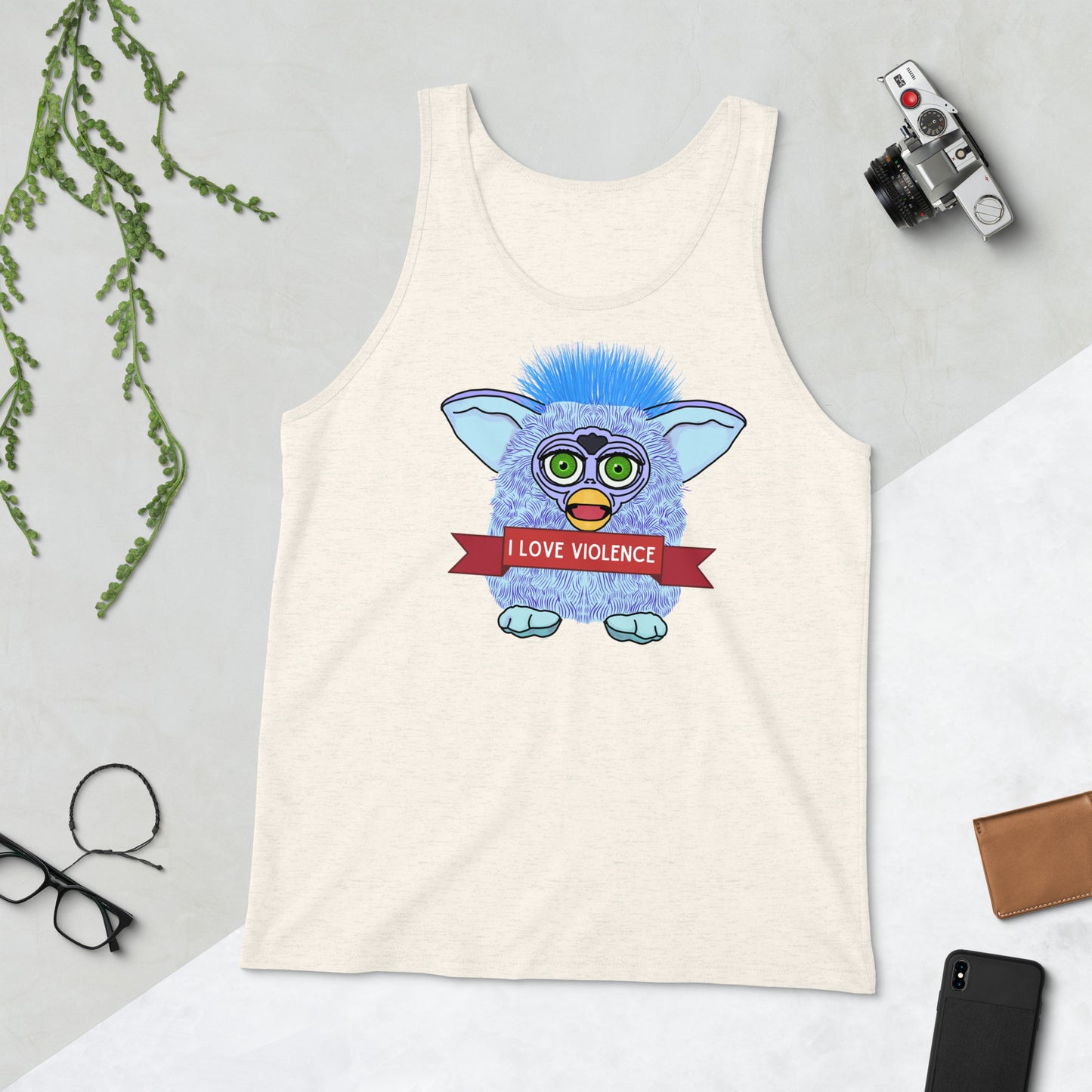 I love violence Furby Tank Top