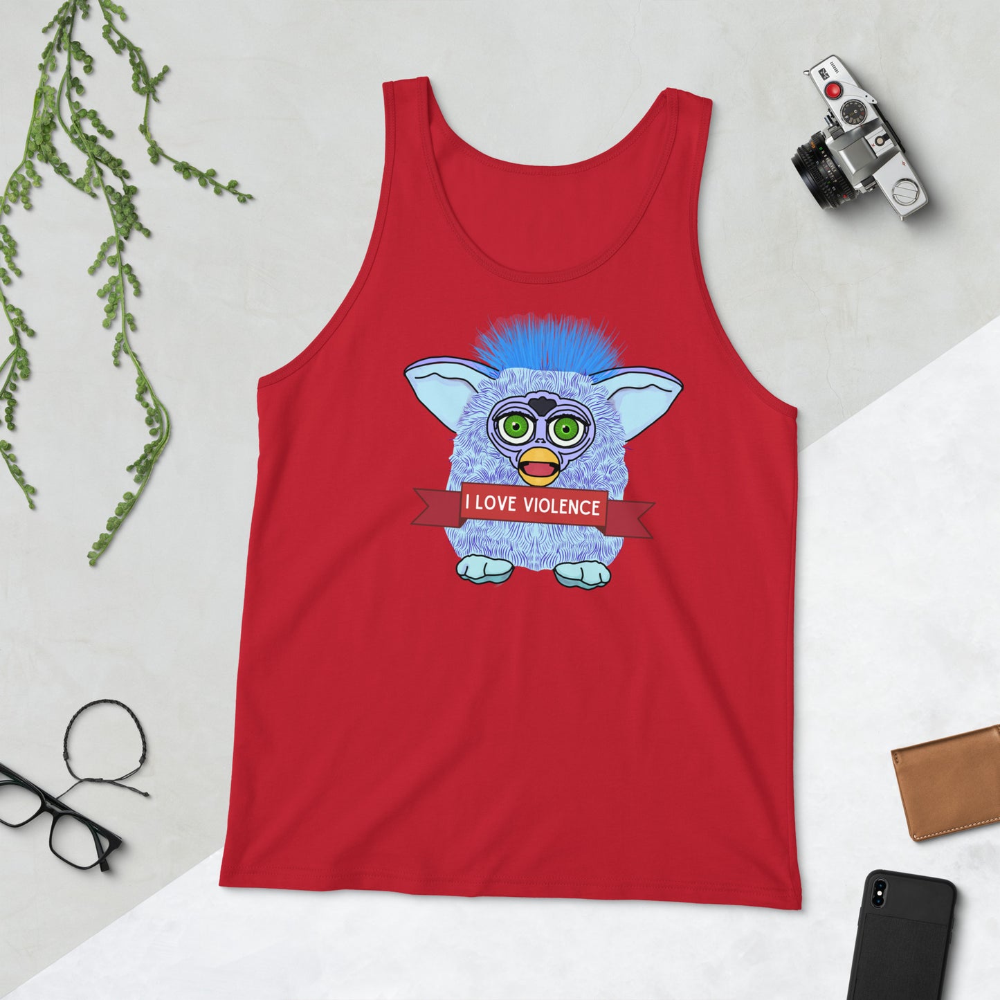 I love violence Furby Tank Top