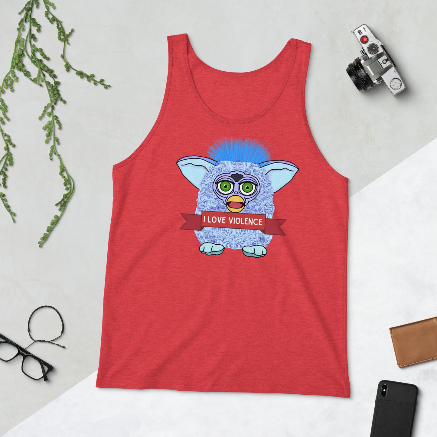 I love violence Furby Tank Top