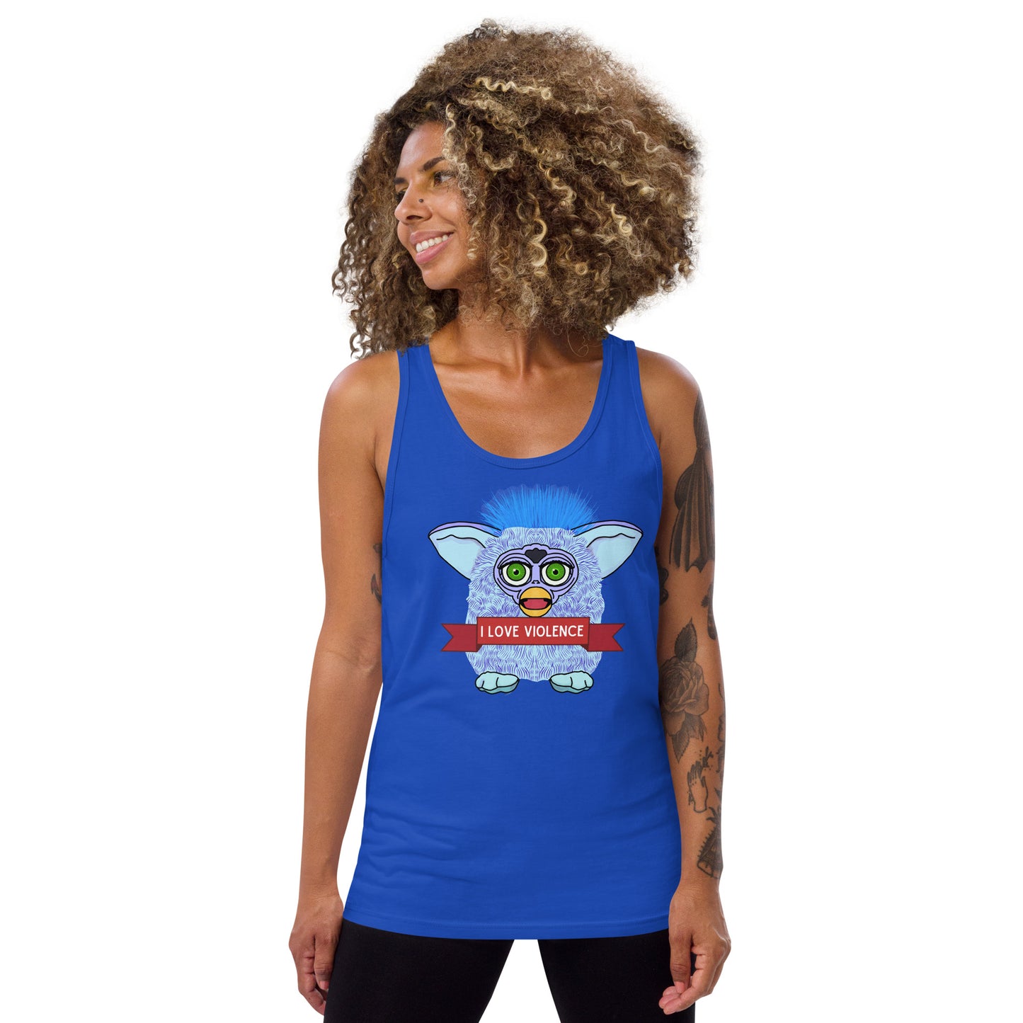 I love violence Furby Tank Top
