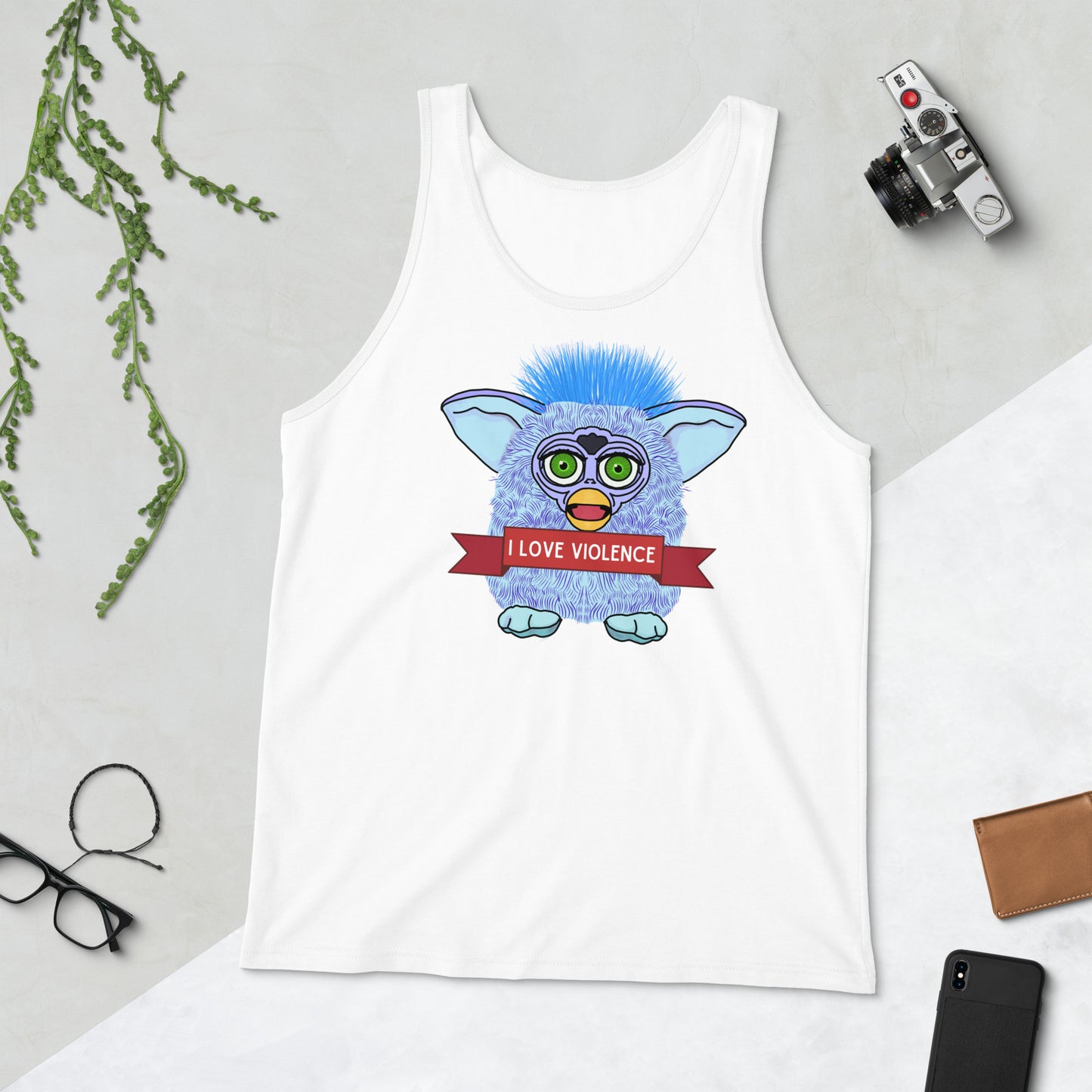 I love violence Furby Tank Top