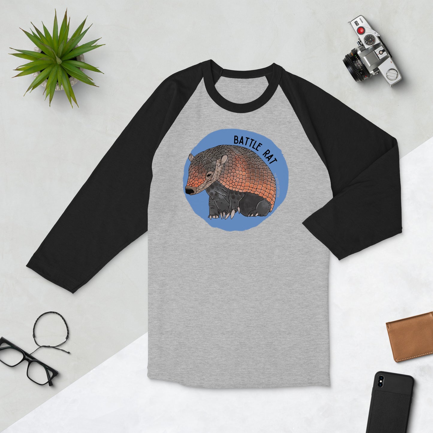 Battle Rat Baseball Tee / Raglan (Armadillo