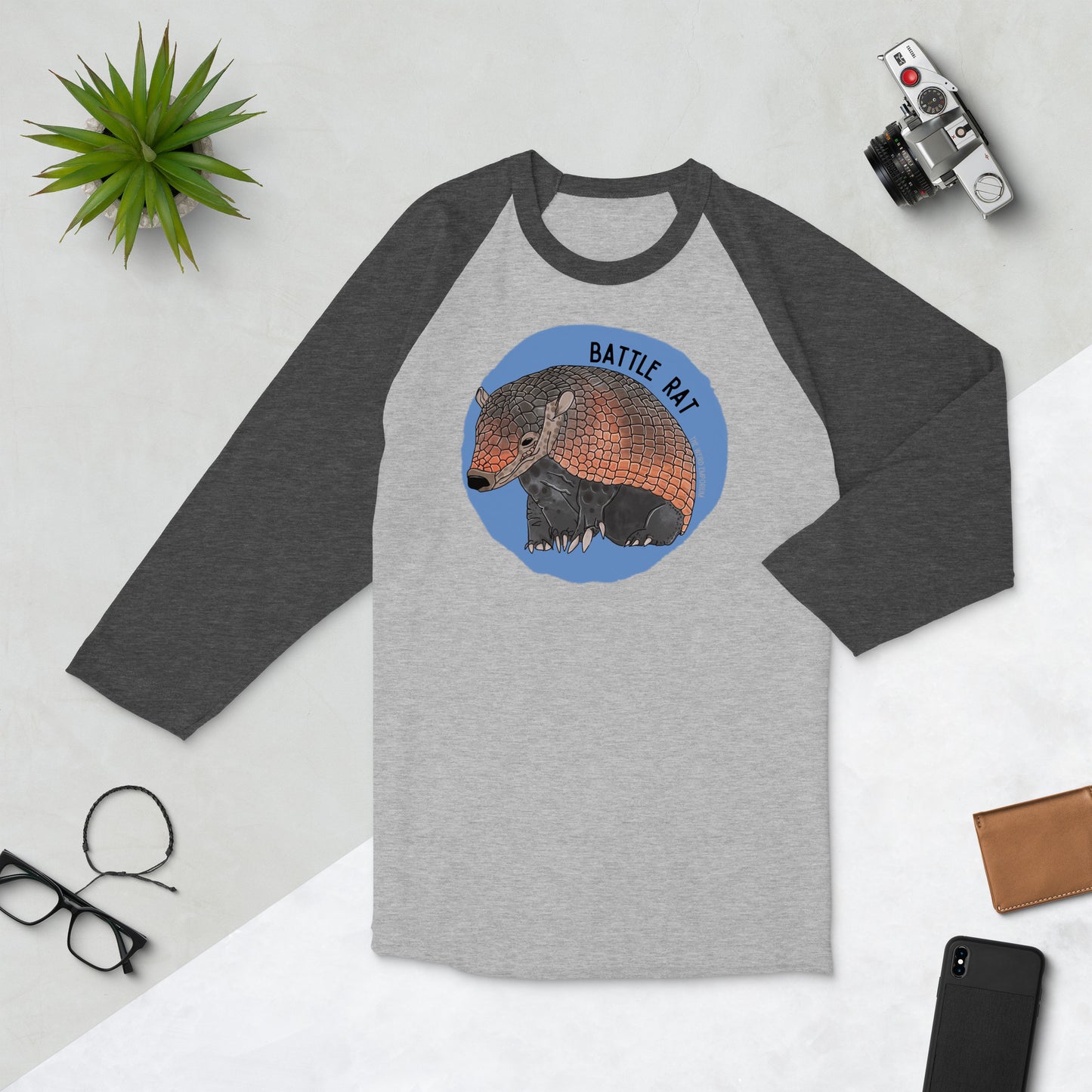 Battle Rat Baseball Tee / Raglan (Armadillo