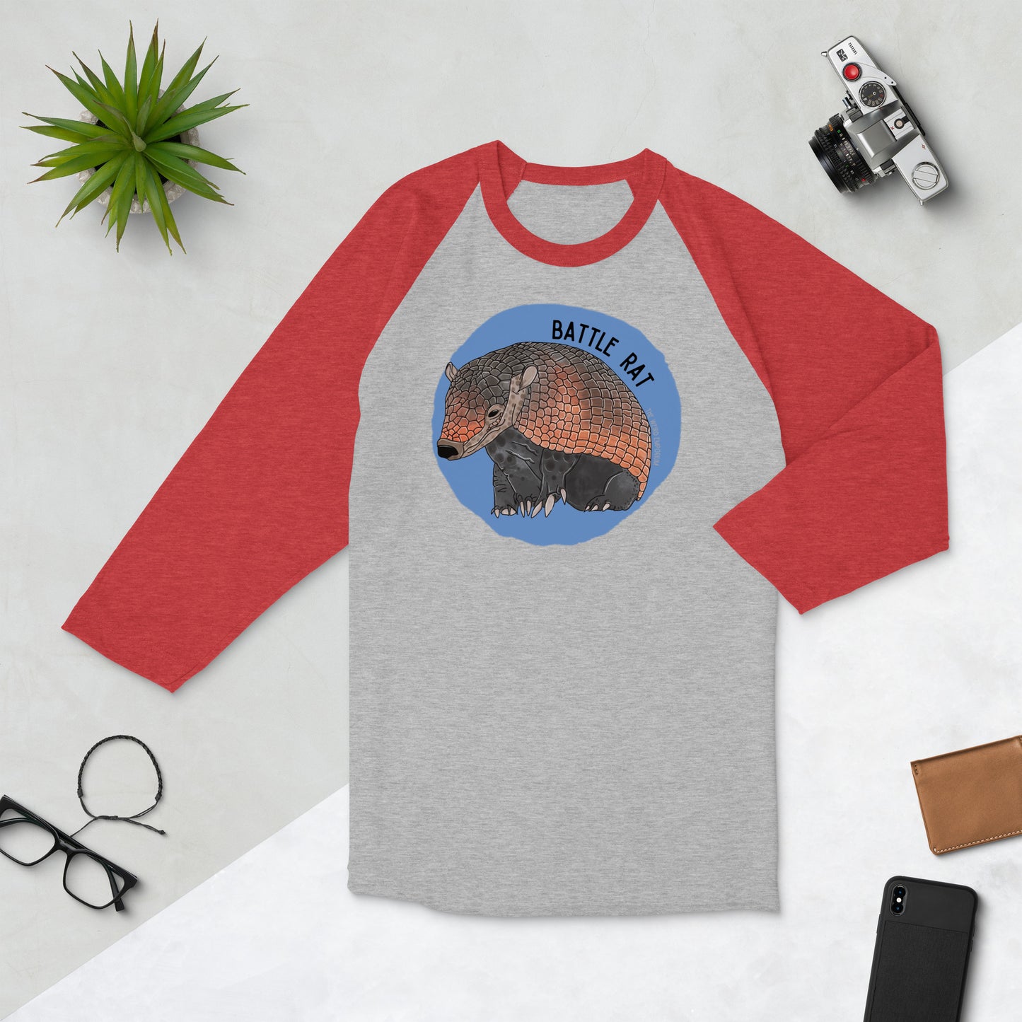 Battle Rat Baseball Tee / Raglan (Armadillo