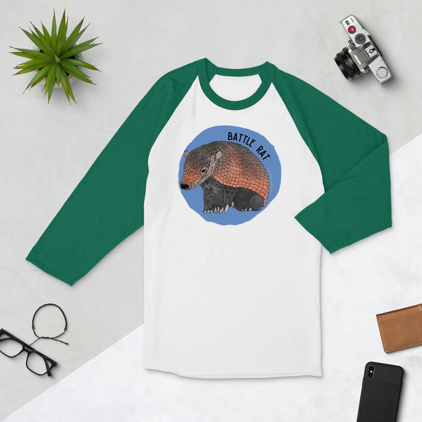 Battle Rat Baseball Tee / Raglan (Armadillo