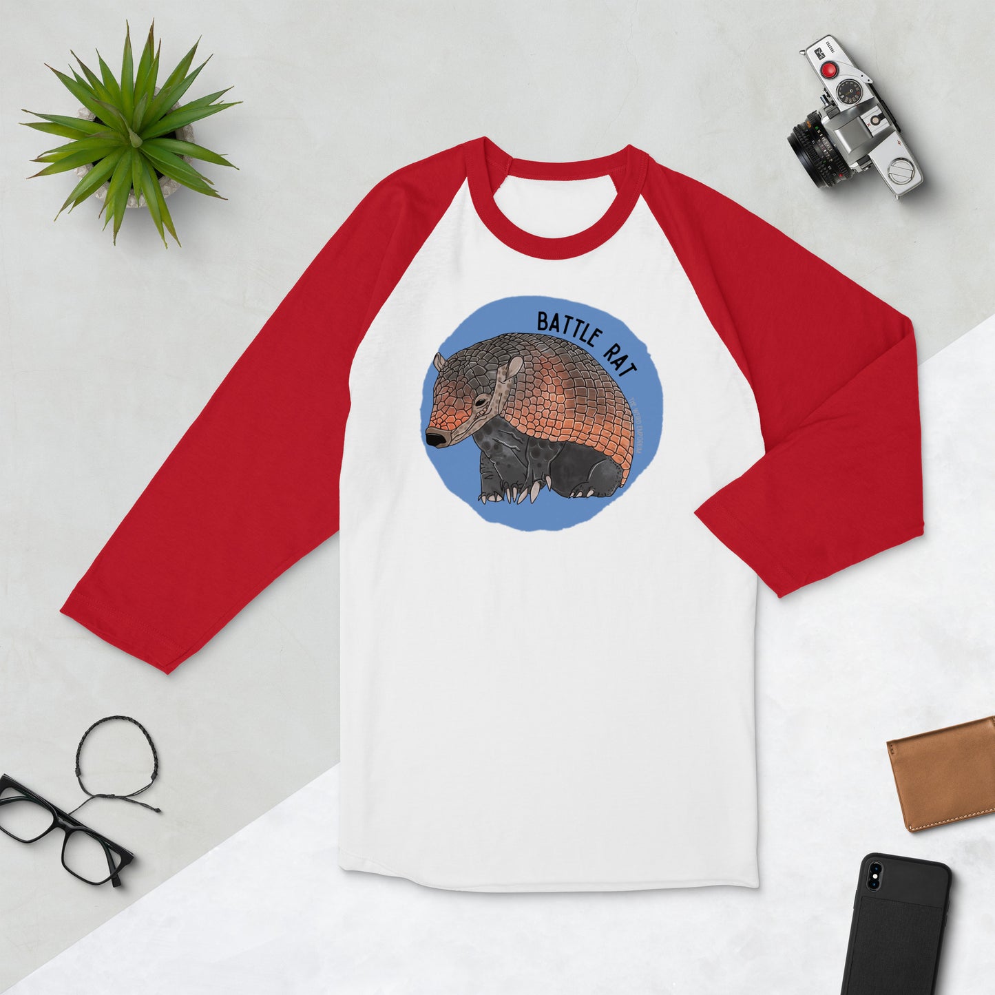 Battle Rat Baseball Tee / Raglan (Armadillo