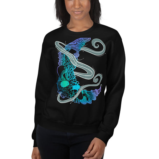 Cool Mushroom Moon Magic Sweatshirt
