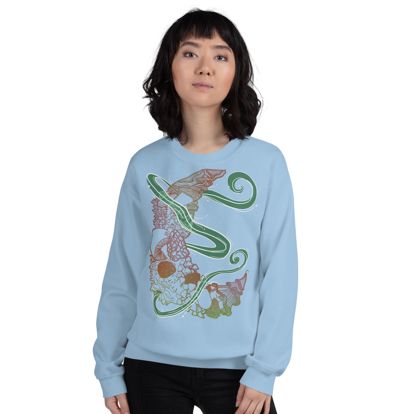 Earthy Mushroom Magic Unisex Sweatshirt