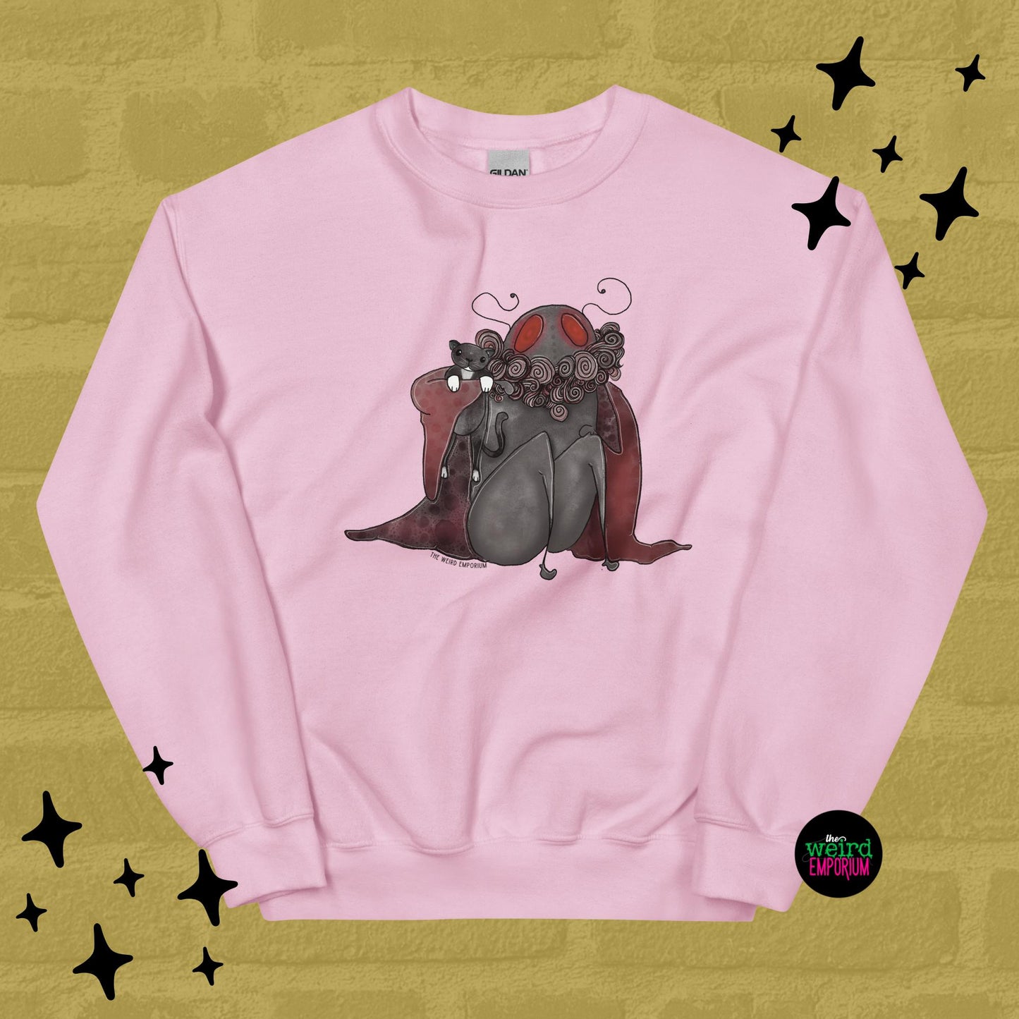 Mothman & Cat Sweatshirt