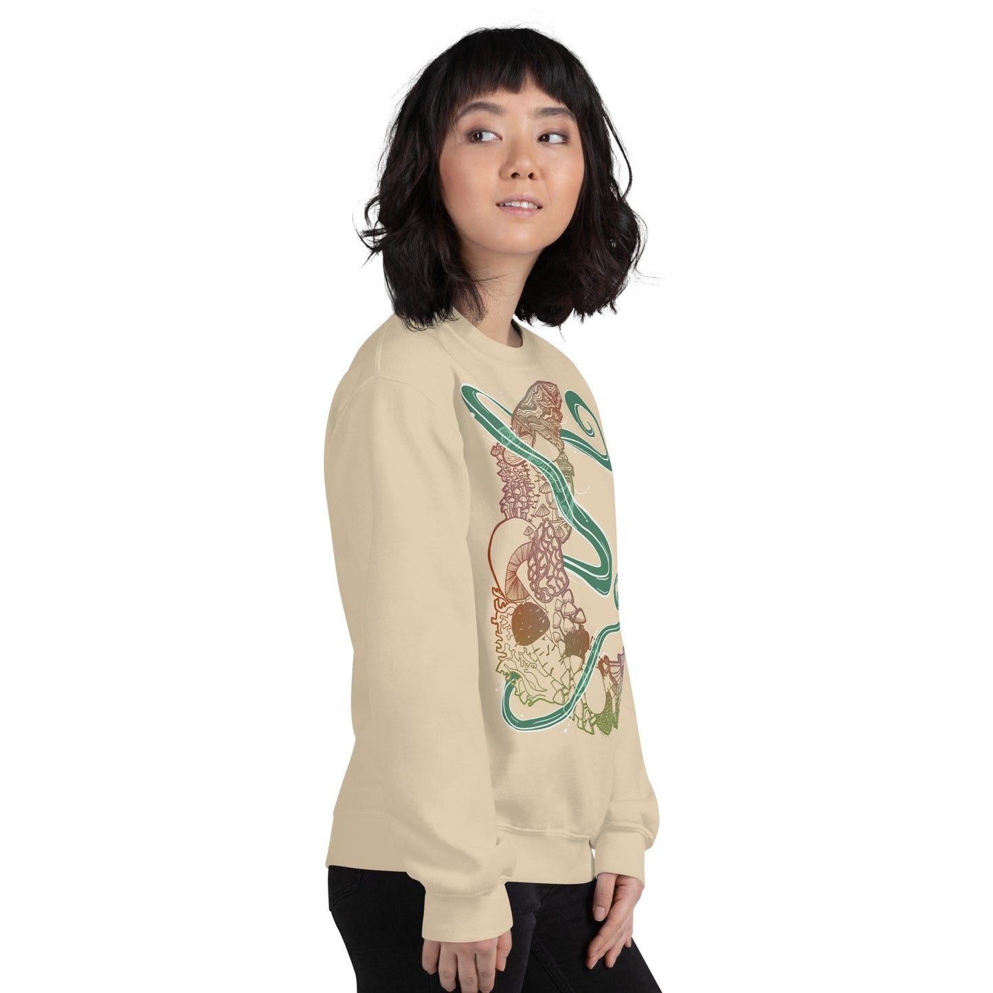 Earthy Mushroom Magic Unisex Sweatshirt
