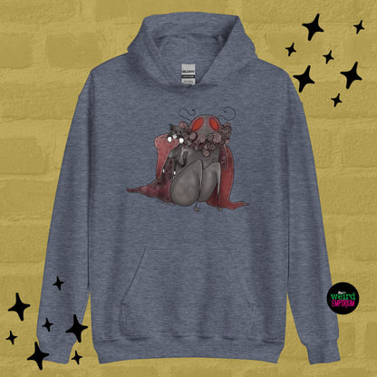 Mothman & Cat Hoodie