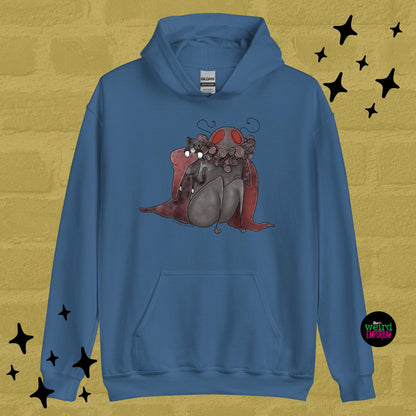 Mothman & Cat Hoodie