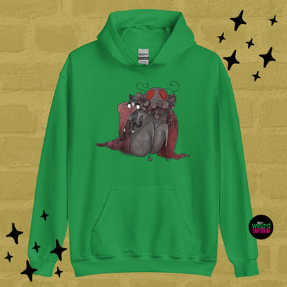 Mothman & Cat Hoodie