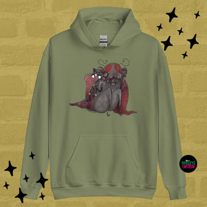 Mothman & Cat Hoodie