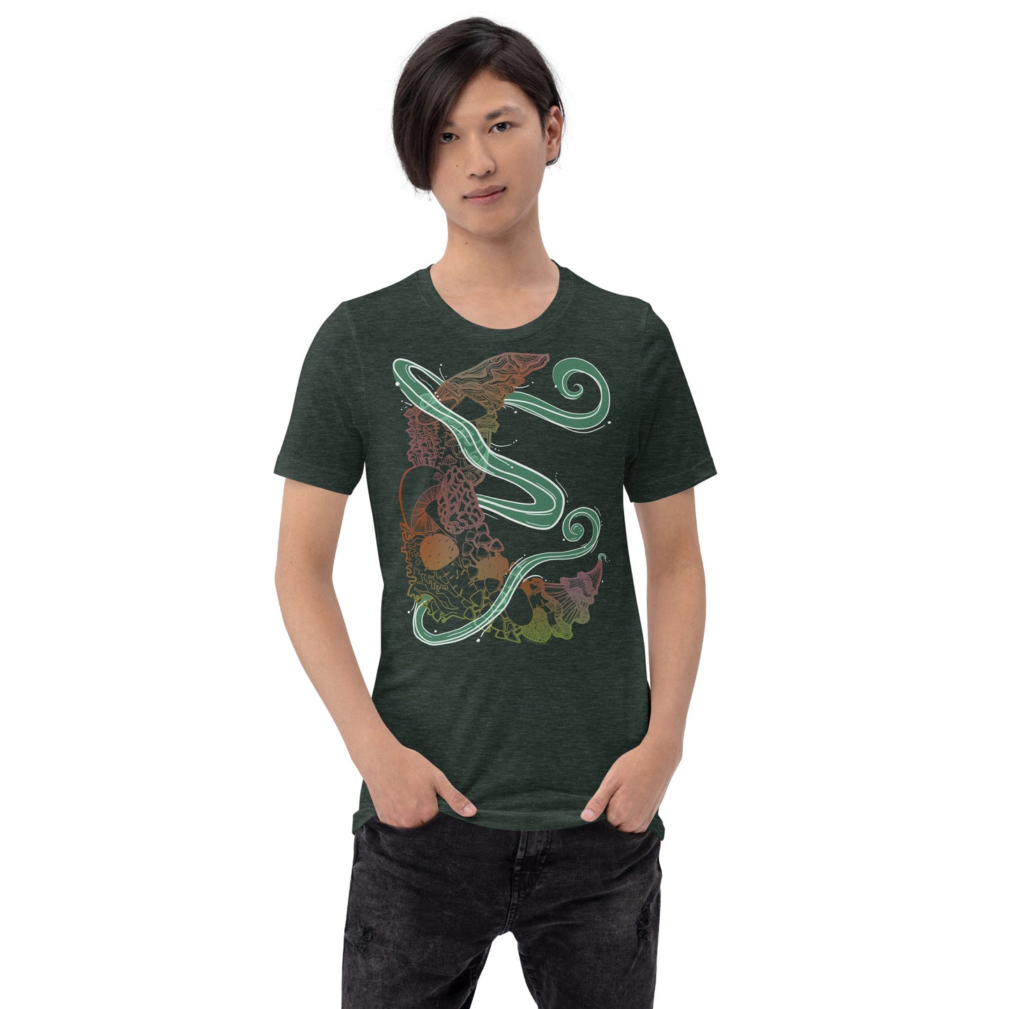 Earthy Mushroom Magic Unisex t-shirt