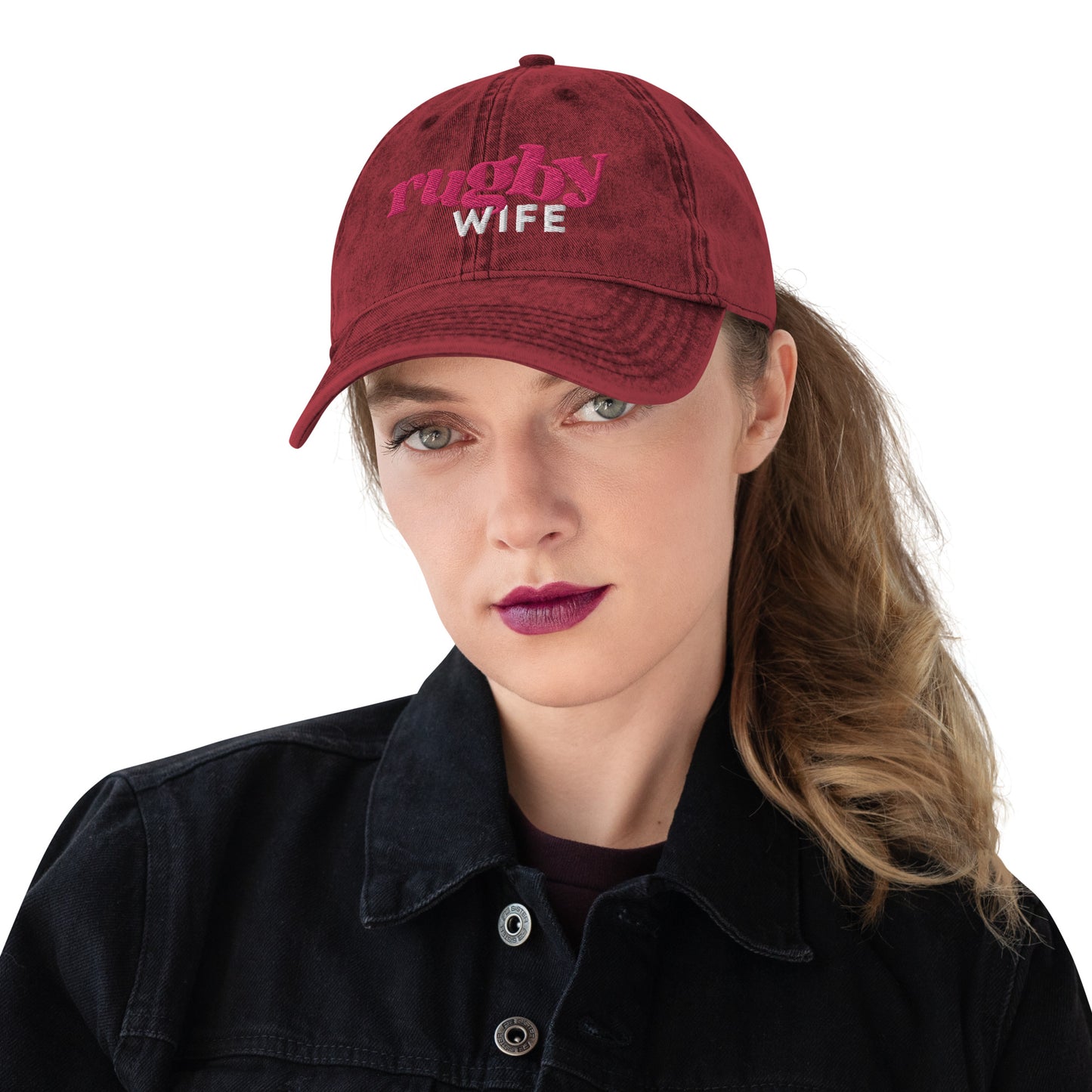 Rugby Wife Vintage Cotton Twill Cap