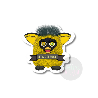 Furby -  Let's Get Busy Sticker