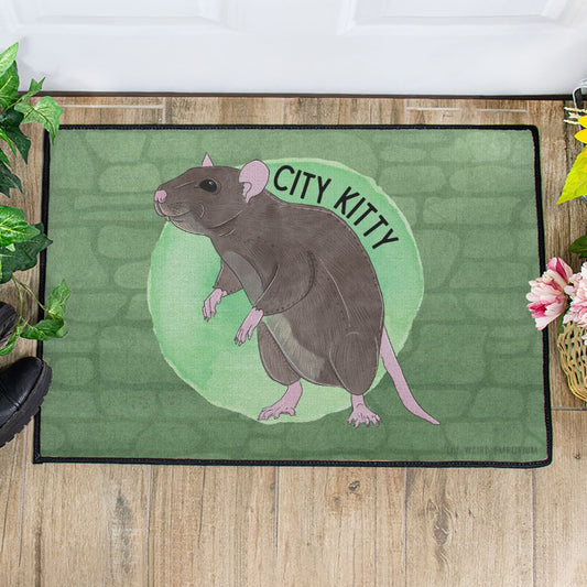City Kitty Floor Mat