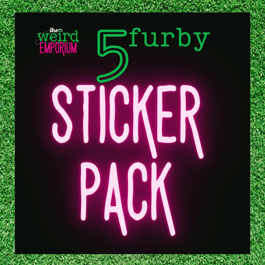 4 Furby Sticker Pack