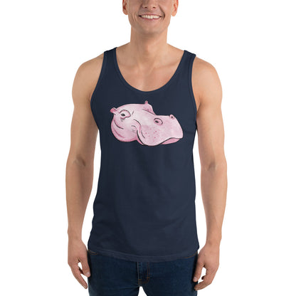 Pink Hippo Tank Top