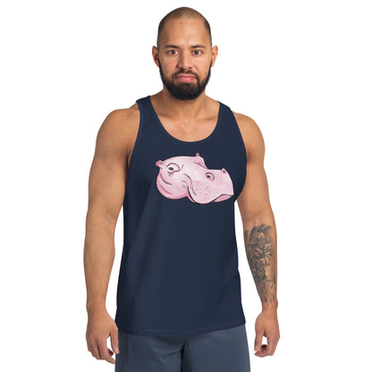 Pink Hippo Tank Top