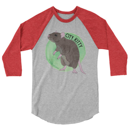 City Kitty Baseball Tee / Raglan