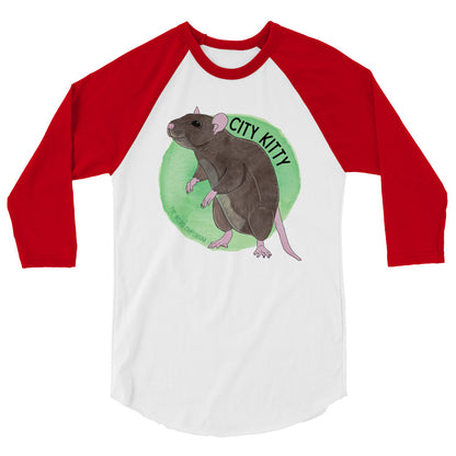 City Kitty Baseball Tee / Raglan