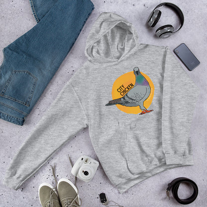 City Chicken Hoodie (Pigeon)