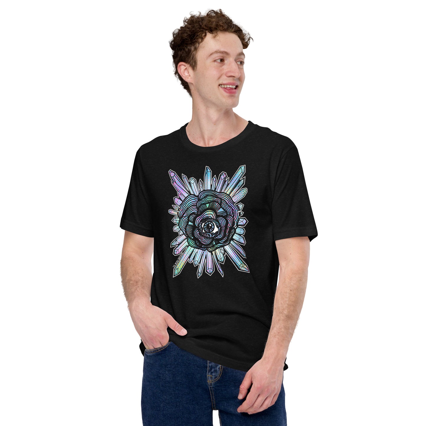 Eyeball Flower Crystals Shirt, Spooky Season Shirt, Stay Spooky Shirt, Pastel Goth Shirt, Spooky Aesthetic, the weird emporium